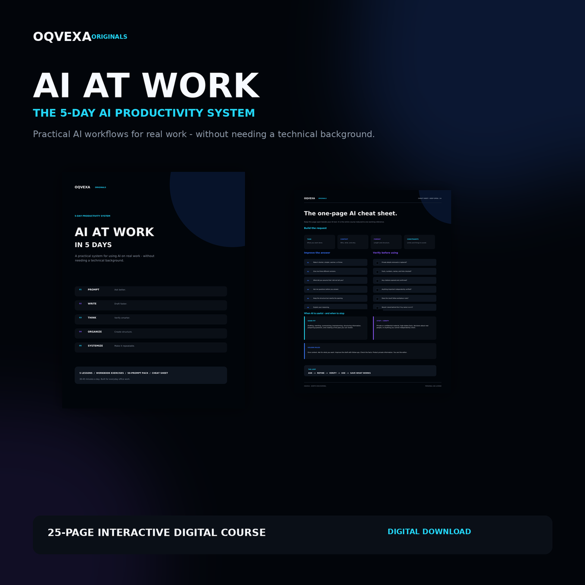 AI AT WORK — The 5-Day AI Productivity System