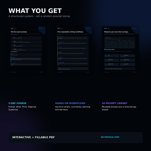AI AT WORK — The 5-Day AI Productivity System